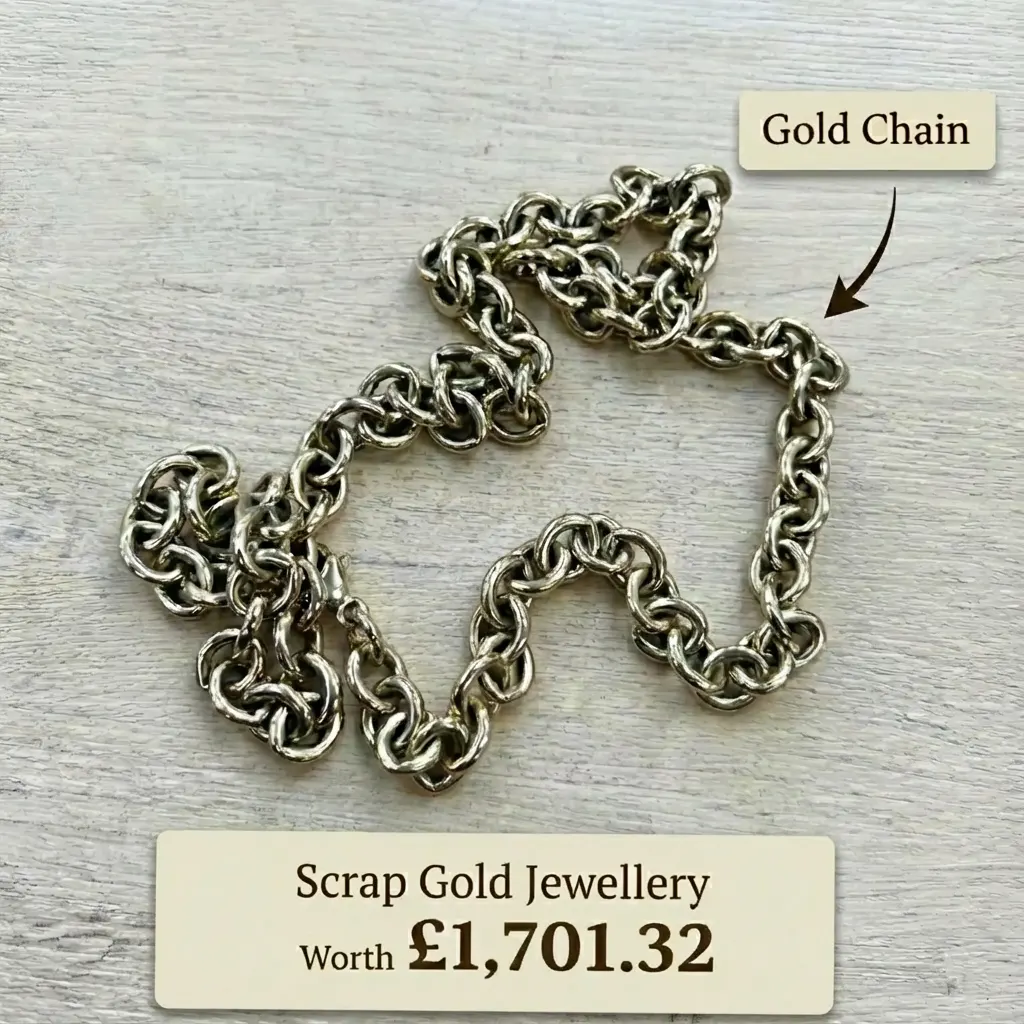 Scrap gold jewellery chain example
