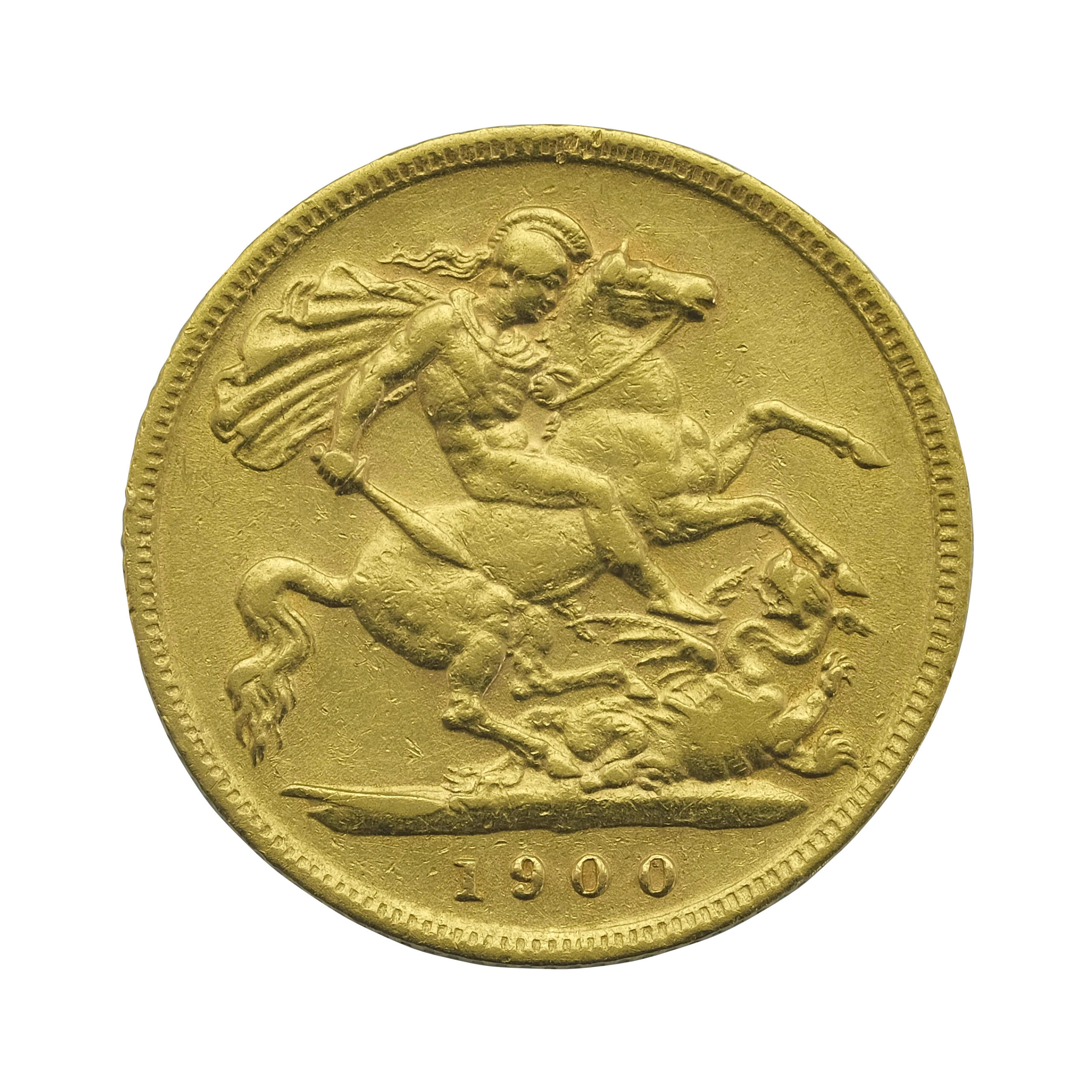 1900 Half Sovereign Coin Queen Victoria Old Head