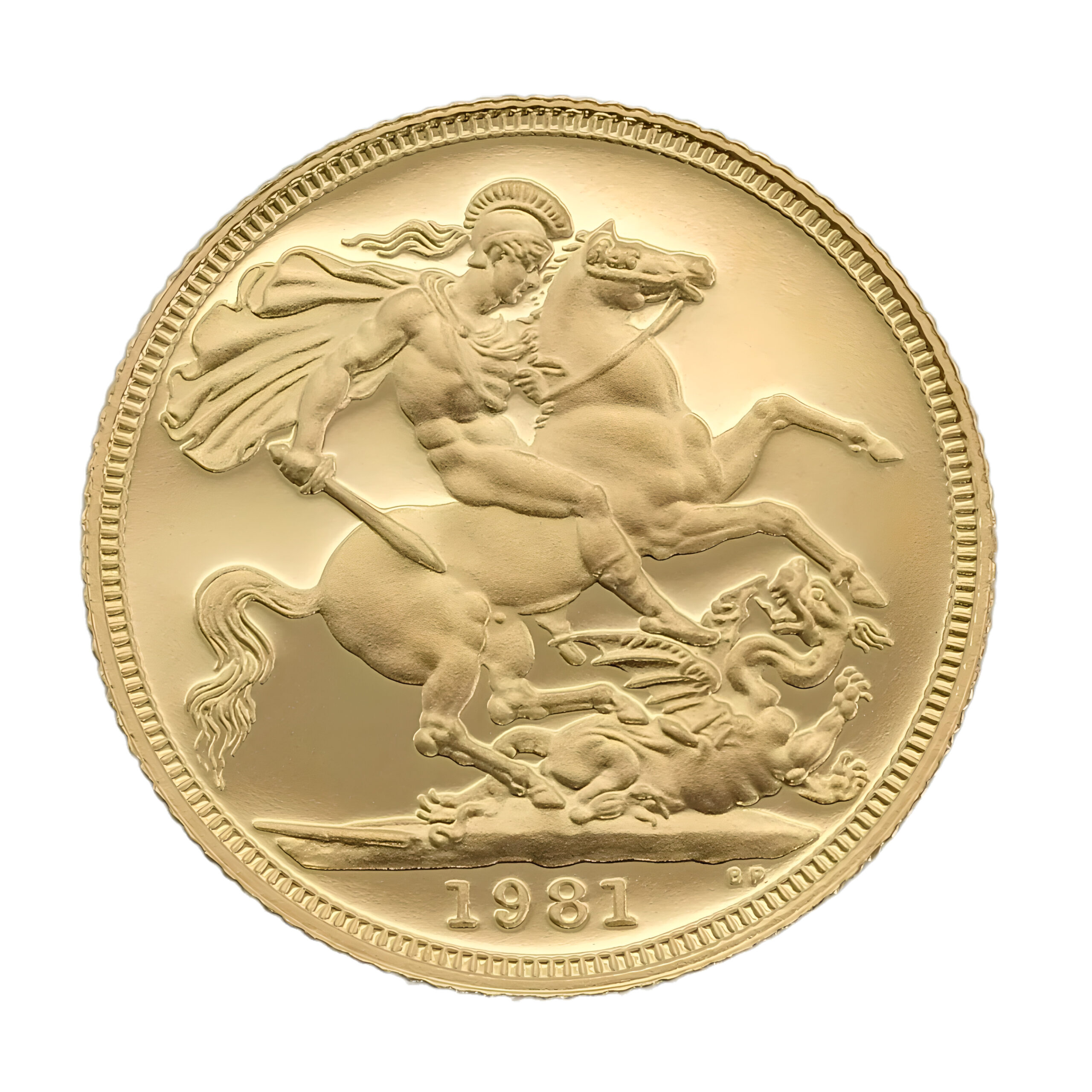 1981 Gold Sovereign Queen Elizabeth II 2nd Portrait