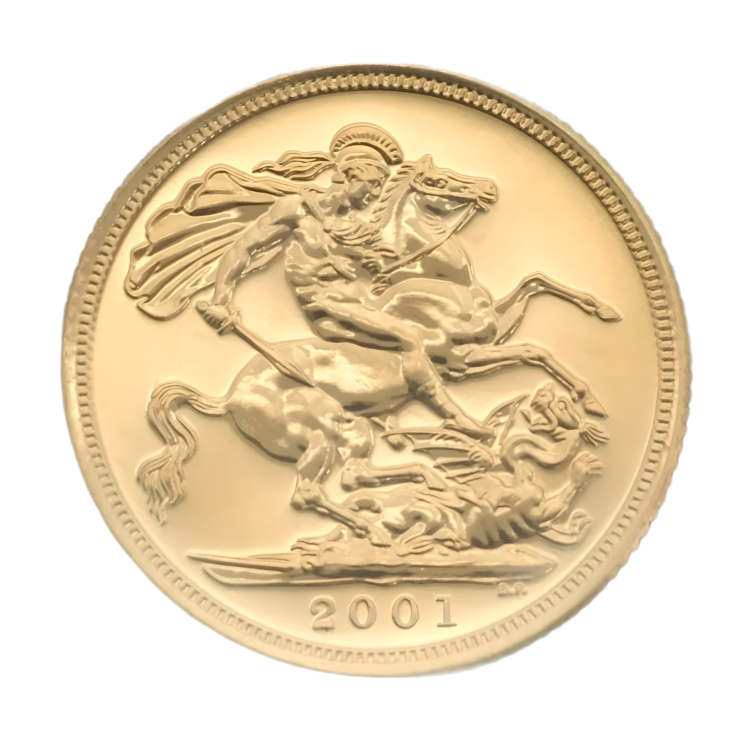 2001 Gold Sovereign Queen Elizabeth II 4th Portrait