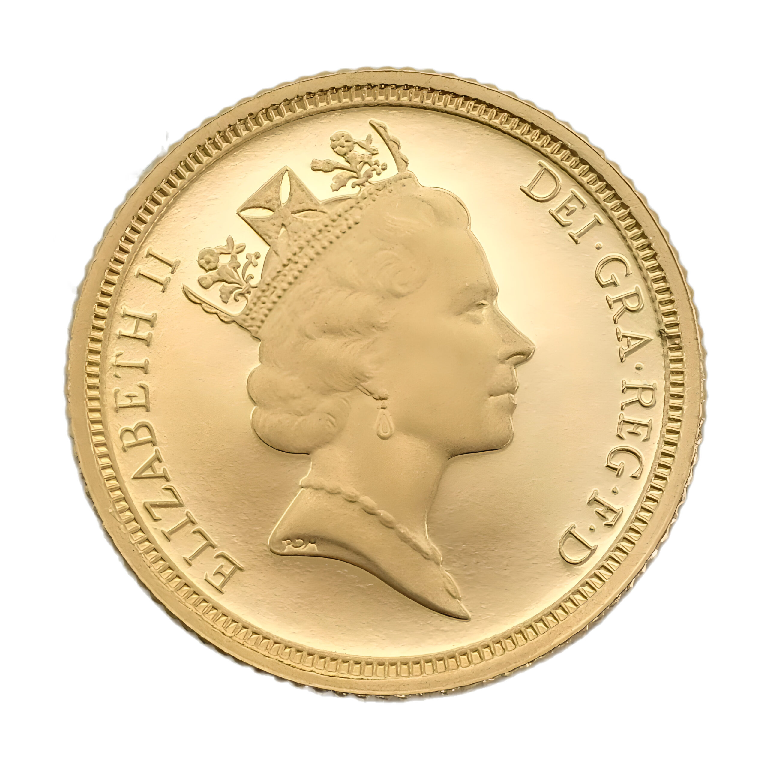 1993 Gold Half Sovereign Queen Elizabeth II 3rd Portrait