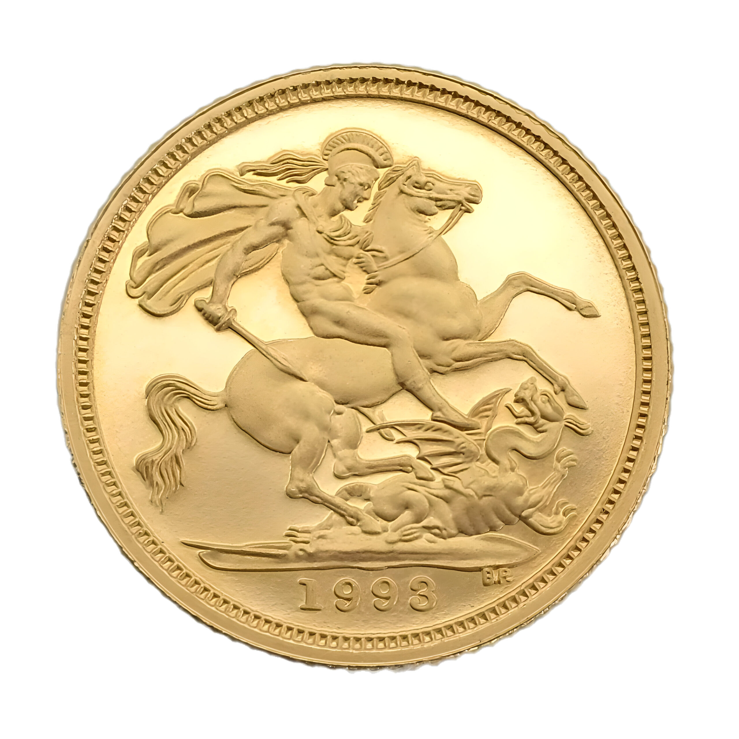 1993 Gold Half Sovereign Queen Elizabeth II 3rd Portrait