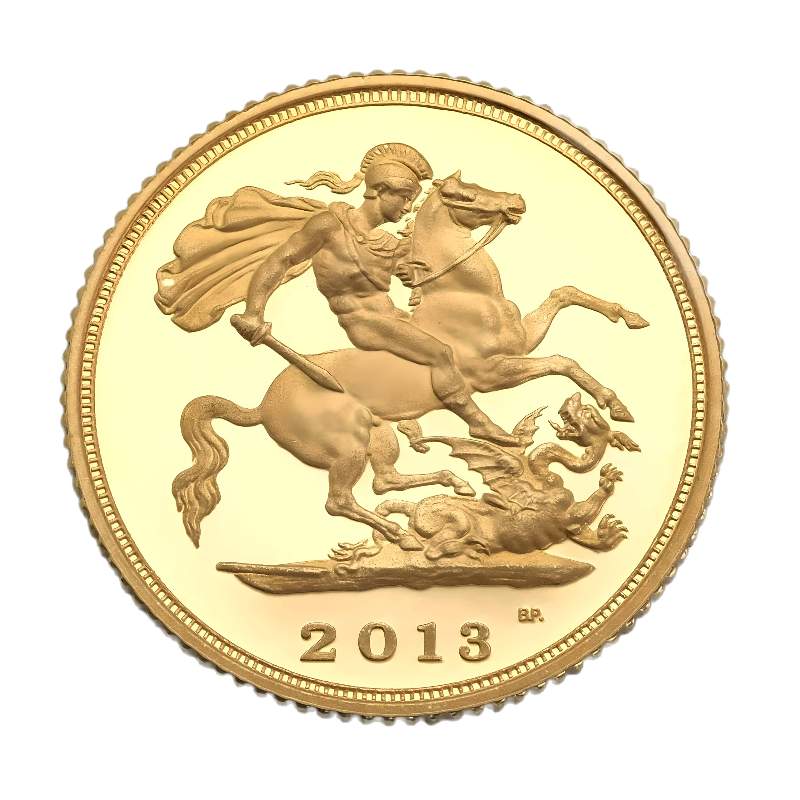 2013 Gold Half Sovereign Queen Elizabeth II 4th Portrait