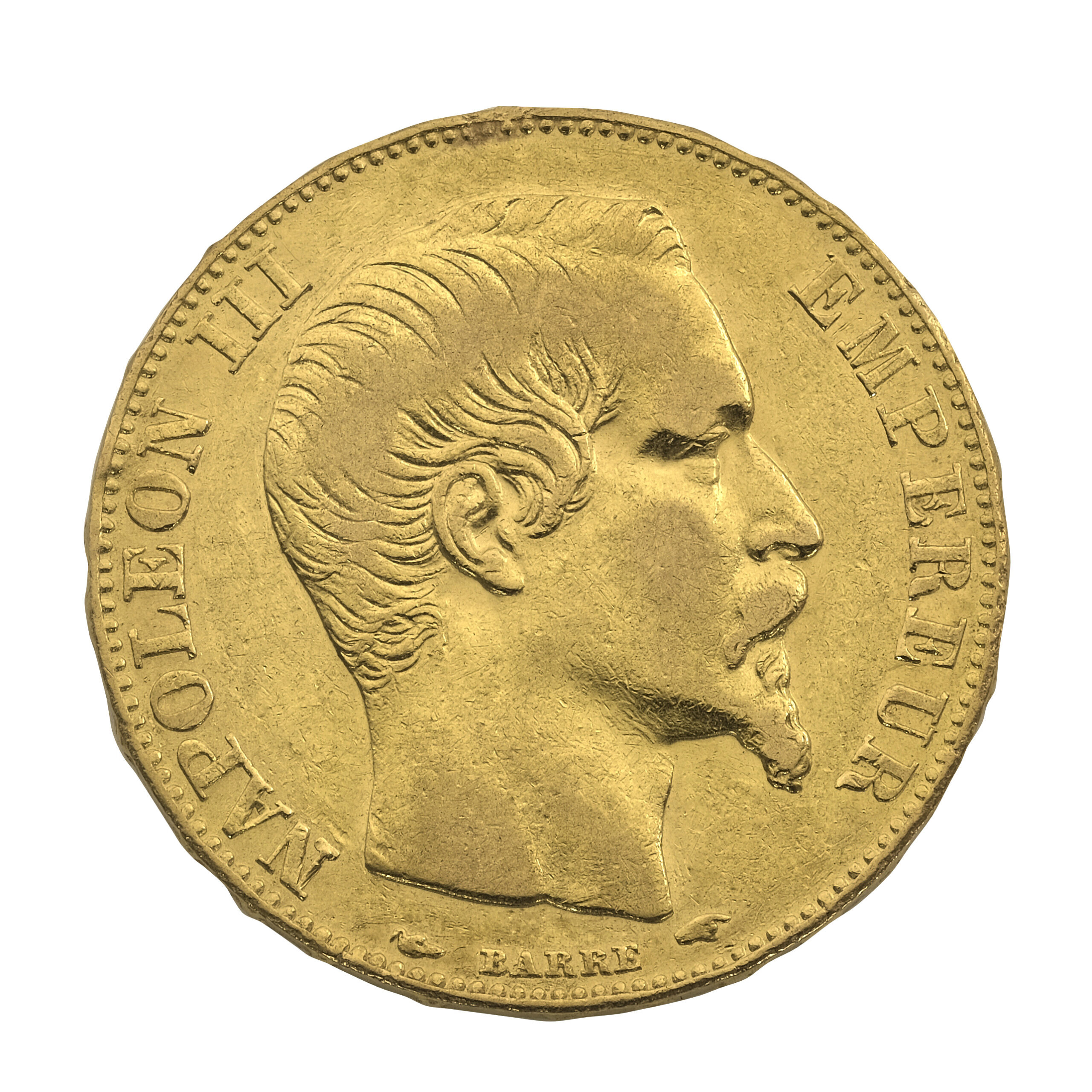 Best Value 20 French Francs Napoleon III Bare Head Gold Coin – A