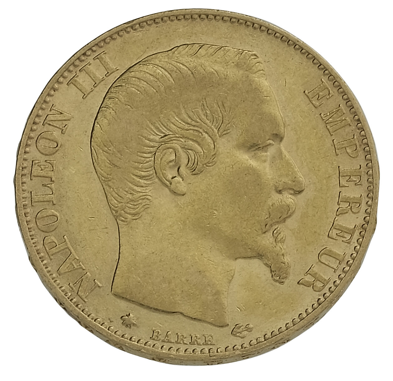 Best Value 20 French Francs Napoleon III Bare Head Gold Coin – BB