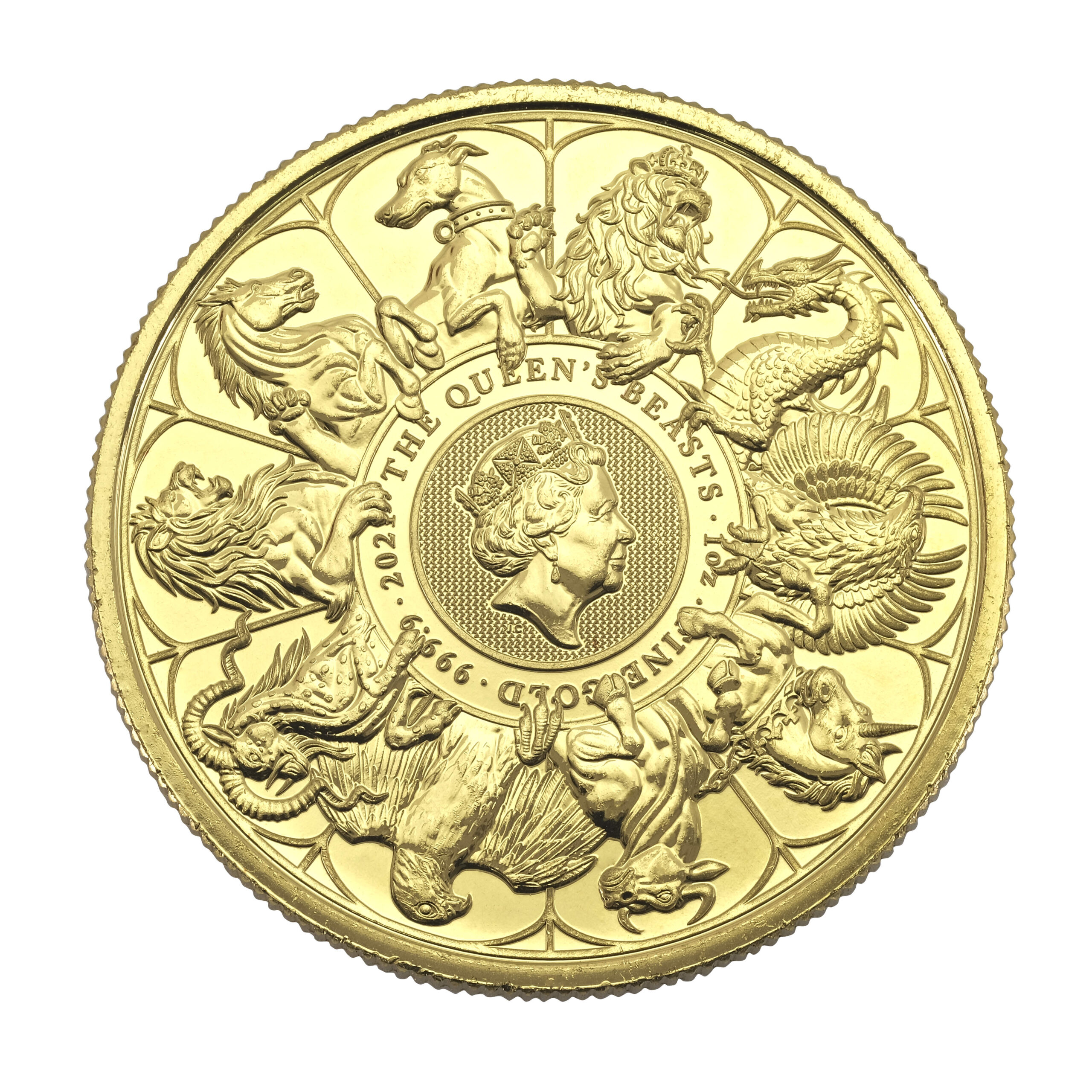 1oz 2021 Britannia Queen’s Beasts Completer Gold Coin