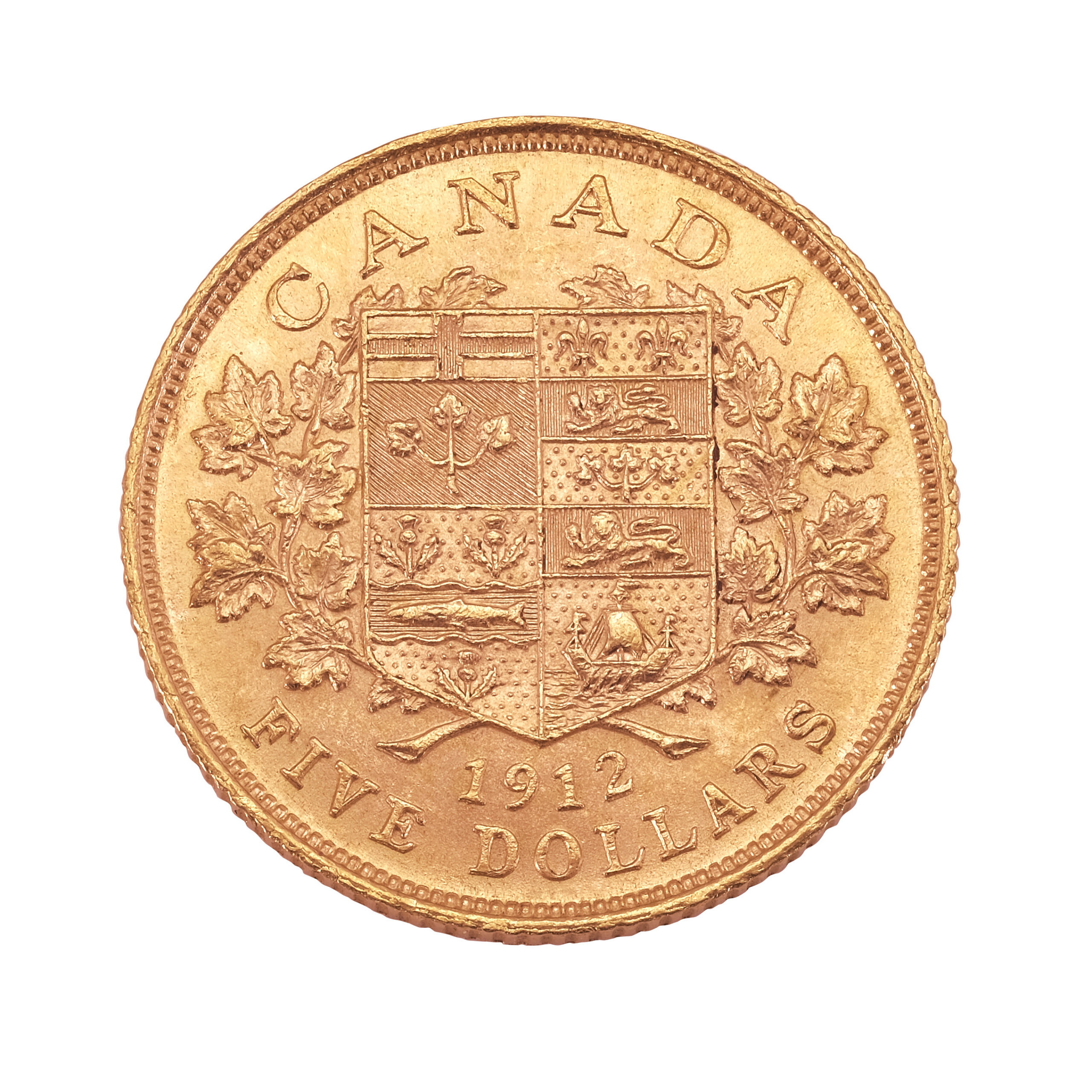Canada 1912 $5 Gold Coin