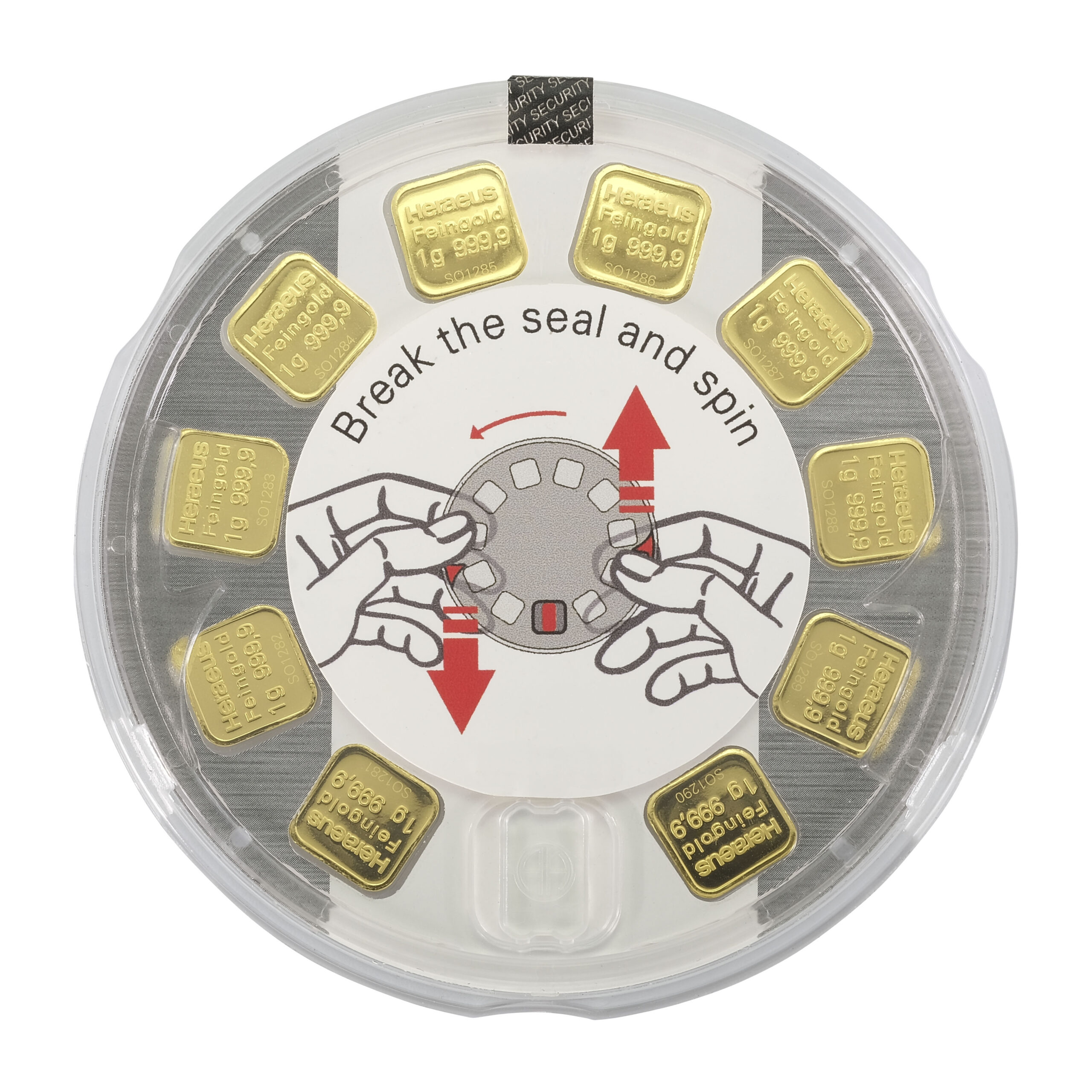 Heraeus MultiDisk 10×1 Gram