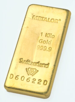 Metalor 1kg Gold Cast Bar