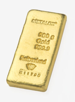 Metalor 500g Gold Cast Bar